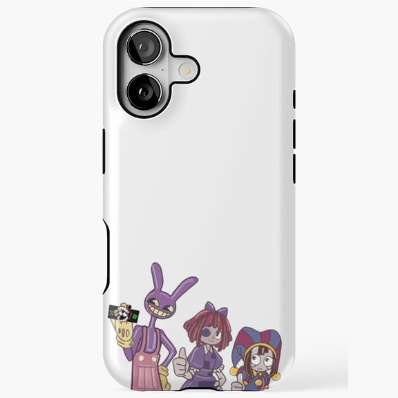 Pomni Ragatha and Jax Trio Case for iPhone 17 16 15 14 13 12 11 Pro Max