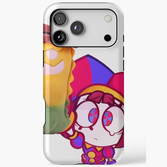 Pomni and Gummigoo Digital Circus Friends Compatible Phone Case for iPhone 11 12 13 14 15 16 17 Pro Max