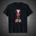 thumbnail image 1 of Pomni from The Amazing Digital Circus (TADC) Cartoon Fan Art Unisex T-Shirt, up to size 5XL, 1 of 3