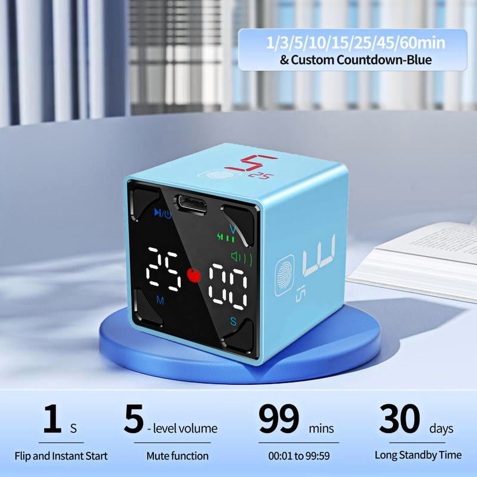 Pomodoro Timer Cube - Silent & Vibrating Focus Tool for ADHD, Study ...