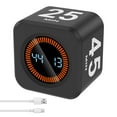 thumbnail image 1 of Pomodoro Timer Cube Visual Productivity Flip Timer for Kids Classroom Desk 5/10/25/50min& Custom Countdown Silent&Sound Mode Digital Cube for ADHD Study Work School Game Kitchen, 1 of 12
