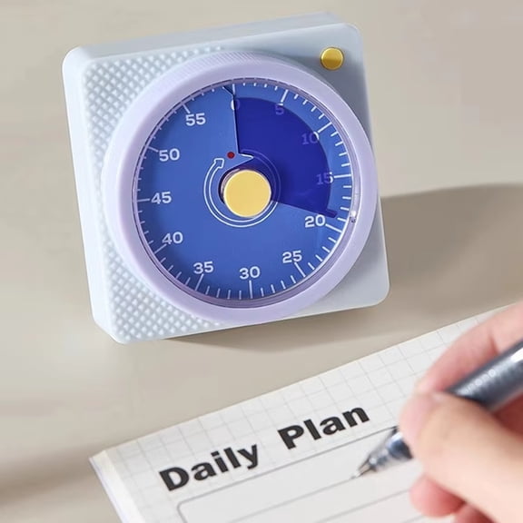 Pomodoro Timer, Digital Kitchen Timer for Cooking Student Study Time Manager Visual Countdown Timer with Loud Alarm for Home Learning, Purple