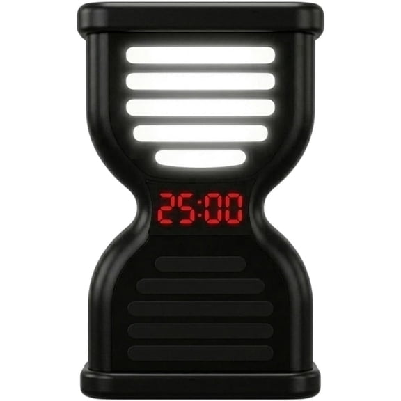 Pomodoro Timer for Productivity, Visual Timer with Light Flow, Flip Timer 25/5 min, Custom Countdown Count-up, USB-C Rechargeable, Silent Study Timer for Kids ADHD Gift Work Classroom