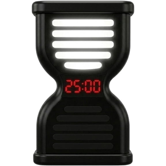 Pomodoro Timer for Productivity, Visual Timer with Light Flow, Flip Timer 25/5 min, Custom Countdown Count-up, USB-C Rechargeable, Silent Study Timer for Kids ADHD Gift Work Classroom