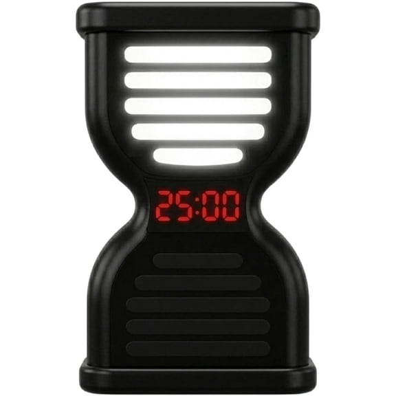 Pomodoro Timer for Productivity, Visual Timer with Light Flow, Flip Timer 25/5 min, Custom Countdown Count-up, USB-C Rechargeable, Silent Study Timer for Kids ADHD Gift Work Classroom
