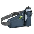 thumbnail image 1 of Pomoko No Bounce Hydration Running Belt with Water Bottle Holder, Dark Grey, 1 of 5