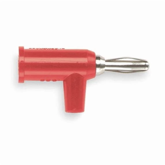 Pomona Electronics Banana Plug,Red,PK10 1825-2-G/10P