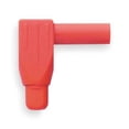 thumbnail image 1 of Pomona Electronics Right Angle Banana Plug, CAT III 1000V, 1 1/4 in, Red 6729-2, 1 of 1