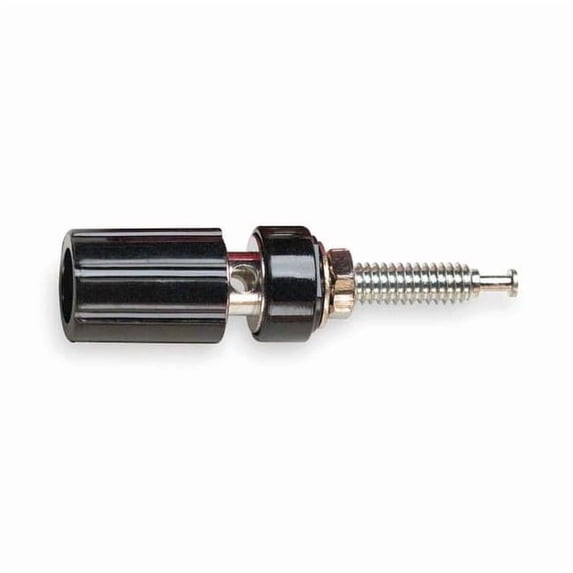 Pomona Electronics Standard Binding Post,2500VDC,15A,Black 3760-0