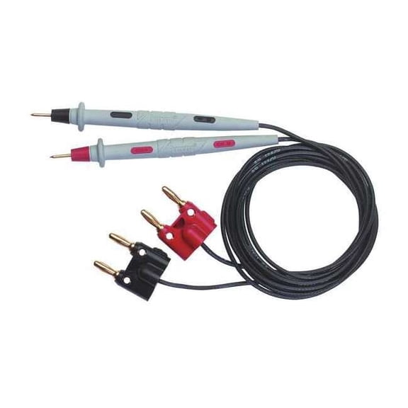 Pomona Electronics Test Probe Set,Black,Red,30VAC/60VDC 6303
