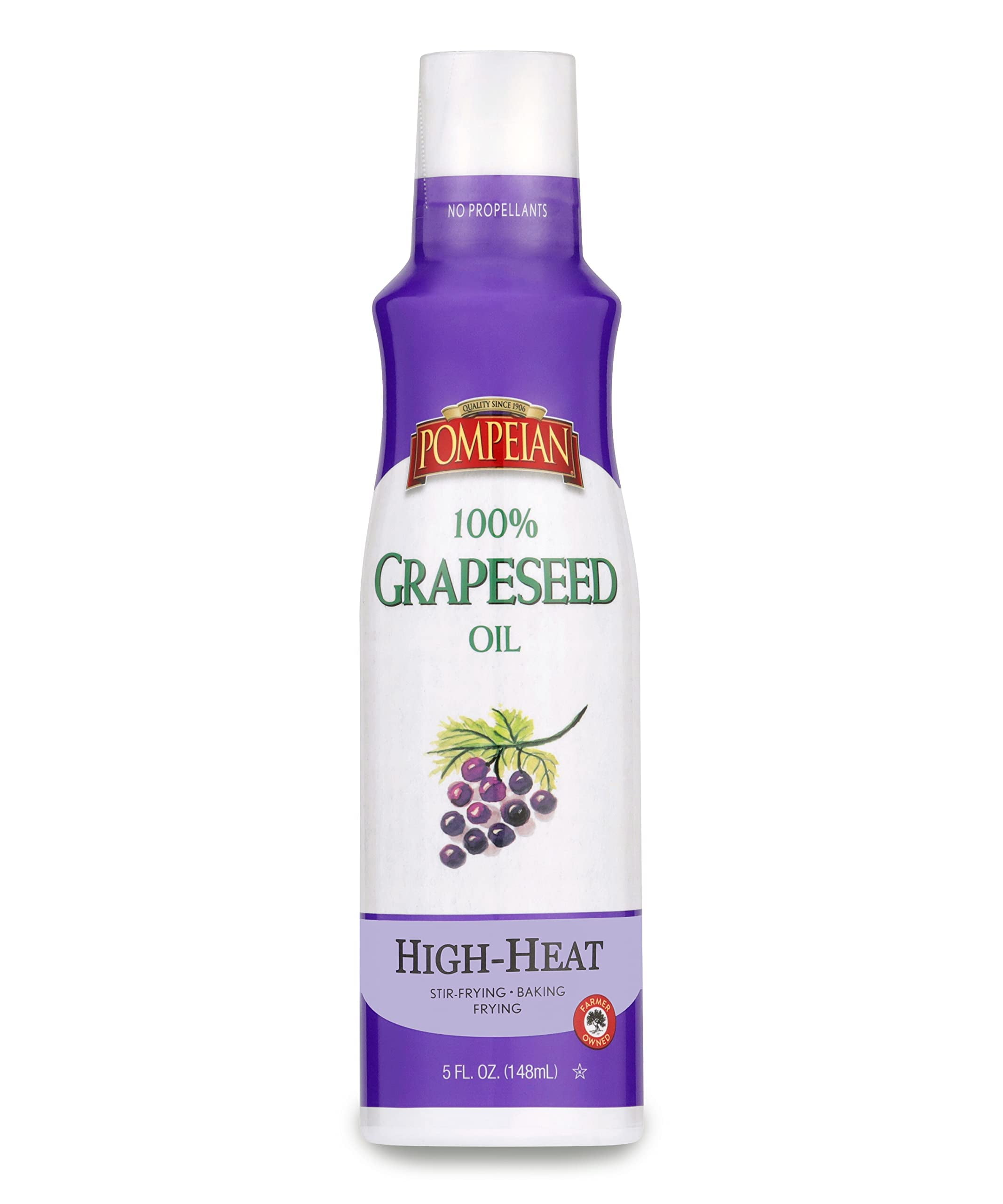 Pompeian 100 Grapeseed Oil NonStick Cooking Spray, Perfect for StirFrying, Grilling and