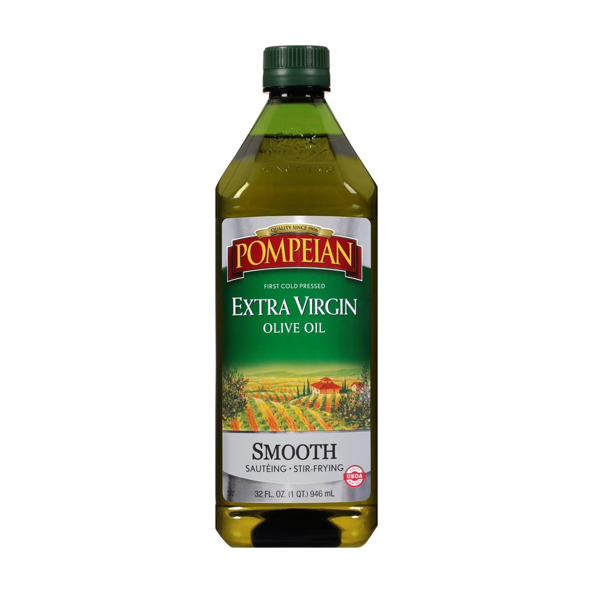 Pompeian Extra Virgin Olive Oil Smooth 32 fl oz (Pack of 6)