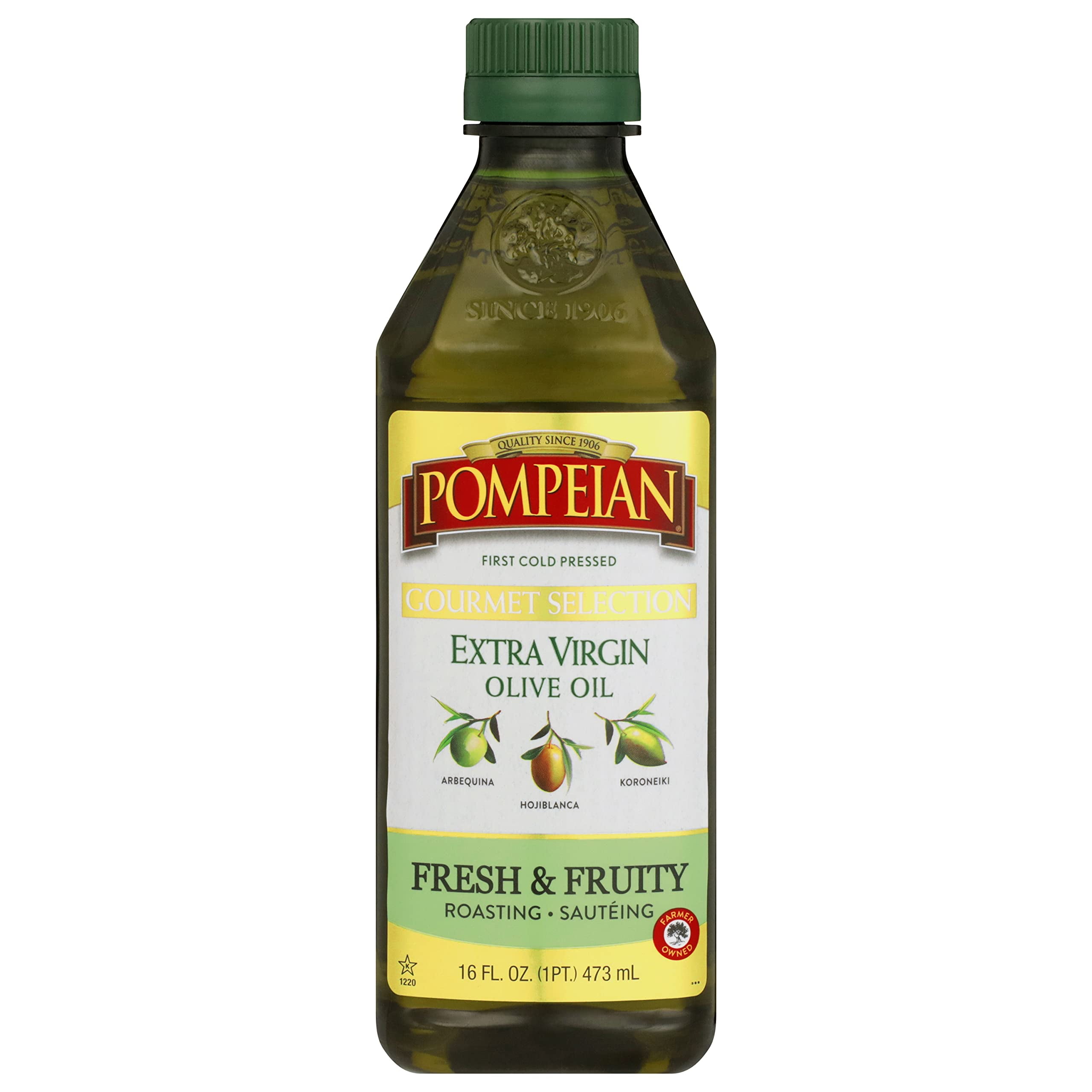 Pompeian Gourmet Selection Extra Virgin Olive Oil 16 oz (Pack of 6)