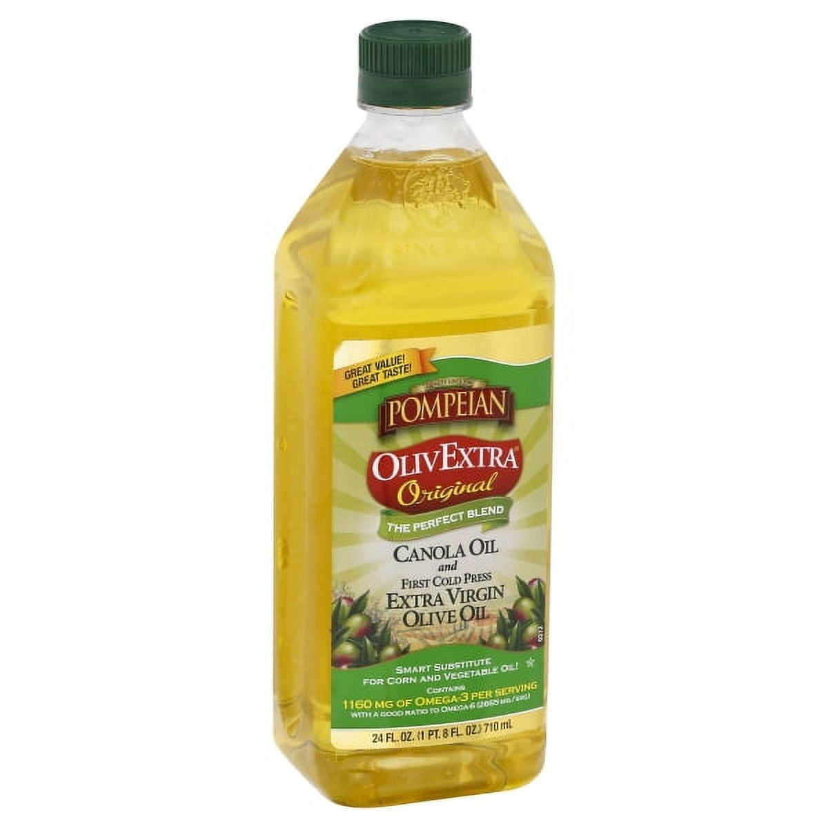 Pompeian OlivExtra Original Canola Oil and Extra Virgin Olive Oil