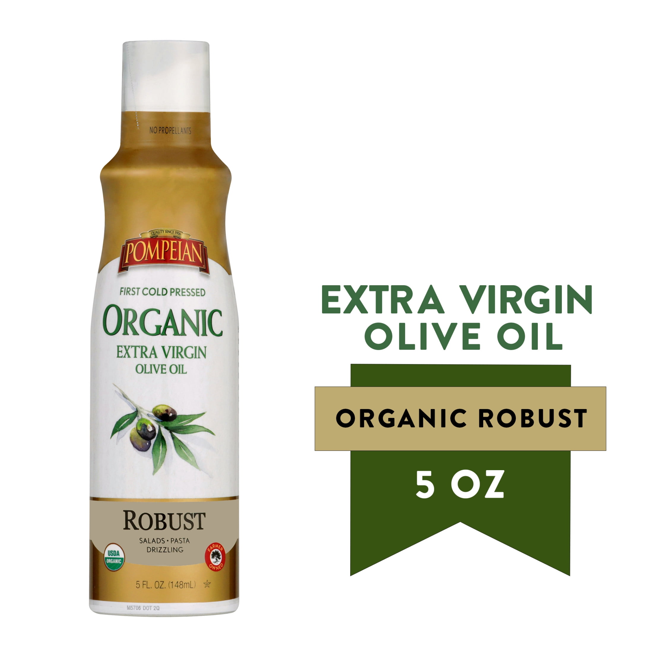 Pompeian Organic Robust Extra Virgin Olive Oil Cooking Spray - 5 fl oz, 1 Count