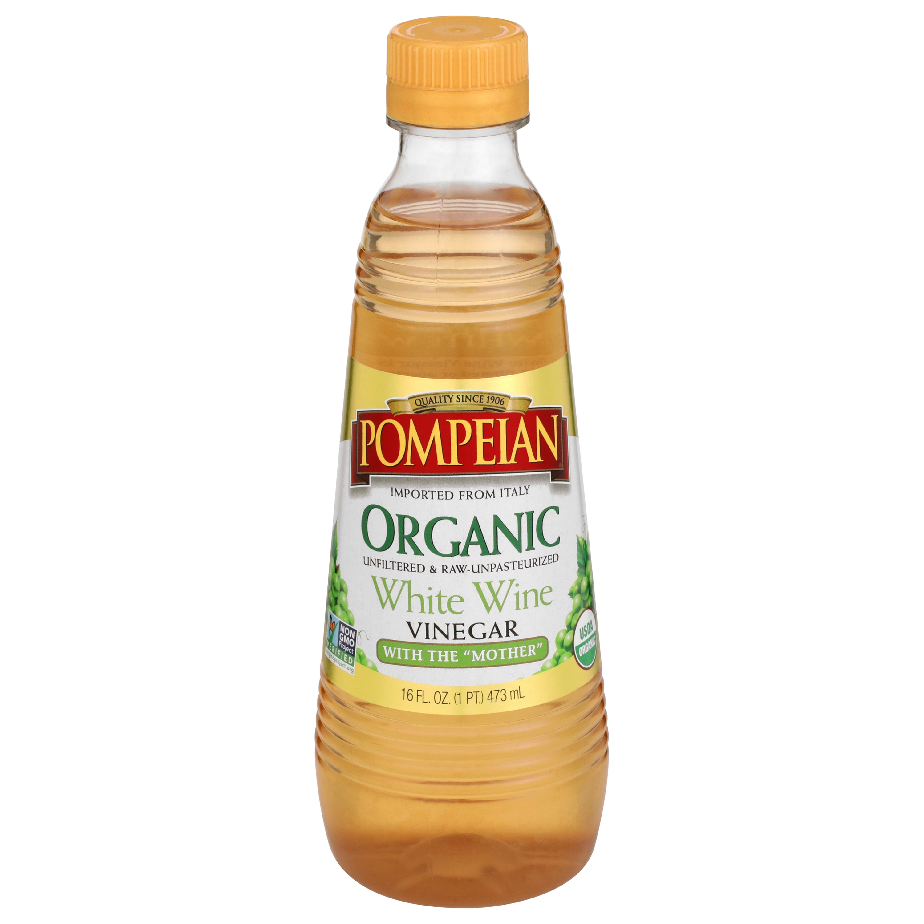 Pompeian Organic White Wine Vinegar 16 fl oz