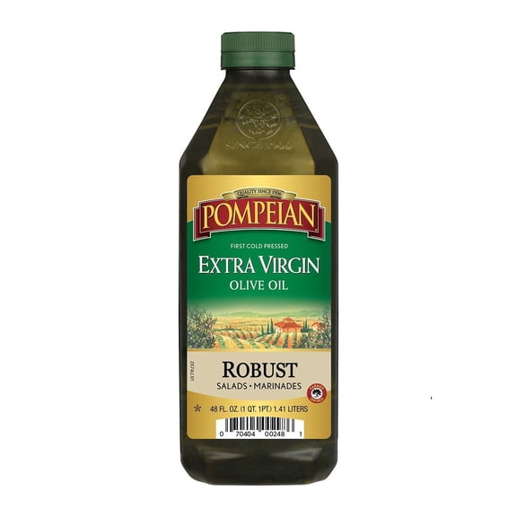 Pompeian Imported First Cold Pressed Extra Virgin Olive Oil, Robust, 48 Fl Oz