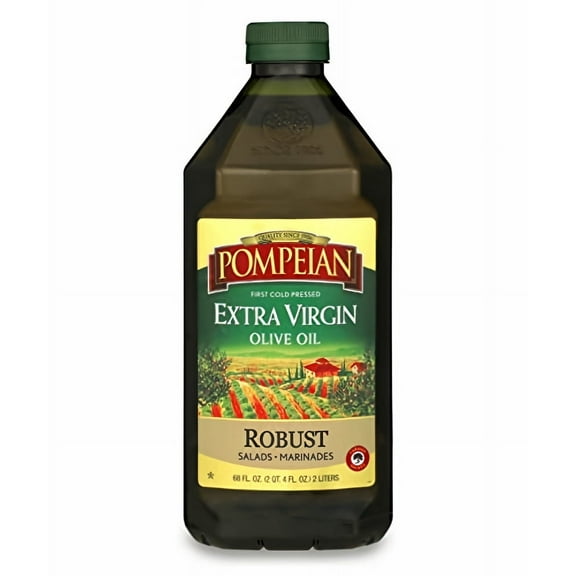 Pompeian Robust Extra Virgin Olive Oil 68 fl oz (Pack of 5)