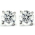 thumbnail image 1 of Pompeii 1.00Ct Round Brilliant Cut Natural Diamond Stud Earrings in 14K Gold Setting, 1 of 4