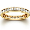 thumbnail image 1 of Pompeii 1 1/2 CT Channel Set Eternity Diamond Ring 14K Yellow Gold (G/H,I1), 1 of 3