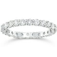 thumbnail image 1 of Pompeii Certified 1 1/2Ct Diamond Eternity Ring Stackable 14k White Gold Band Lab Grown, 1 of 4