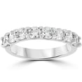 thumbnail image 1 of Pompeii 1 1/2 Ct U Shape Prong Diamond Wedding Ring 14K White Gold (H/I,I1-I2), 1 of 5