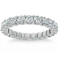 thumbnail image 1 of Pompeii 1 1/2 cttw Diamond Eternity Ring U Prong 14k White Gold Wedding Band (H-I,I2-I3), 1 of 5