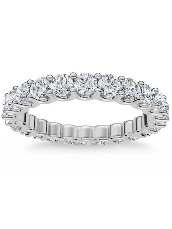 Pompeii 1 1/2 cttw Diamond Eternity Ring U Prong 14k White Gold Wedding Band (H-I,I2-I3)