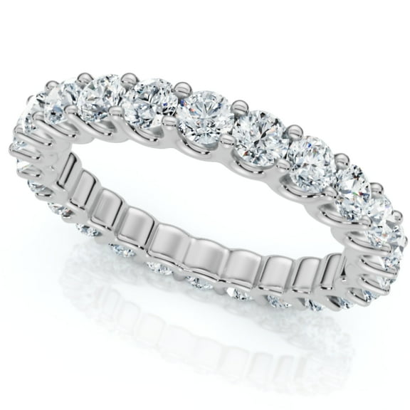 Pompeii 1 1/2Ct Diamond Eternity Wedding Womens Ring 14k Gold or Platinum Lab Grown