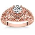 thumbnail image 1 of Pompeii 1 1/2Ct Diamond Vintage Engagement Ring 14k Gold Lab Grown (G/H,VS2-SI1), 1 of 5