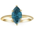 thumbnail image 1 of 1 1/2Ct Marquise Solitaire Diamond Engagement Ring White, Yellow Gold Lab Grown, 1 of 4
