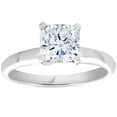 thumbnail image 1 of Pompeii 1 1/2ct Cushion Diamond Solitaire 4-Prong Engagement Ring 14k White Gold, 1 of 3