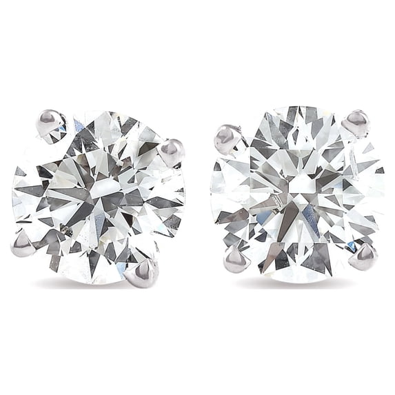 Pompeii 1 1/4 Ct Diamond Screw Back Studs 14k White Gold Lab Grown Eco Friendly (I,VS)