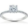 thumbnail image 1 of Pompeii 1 1/4 ct Lab Grown Diamond Sophia Engagement Ring 14k White Gold (F,VS), 1 of 3