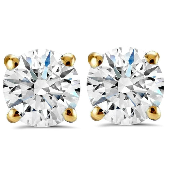 Pompeii 1 1/4Carat (ctw) Diamond Studs in 14k White or Yellow Gold Lab Grown (HI,VS)