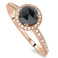 thumbnail image 1 of Pompeii 1 1/4ct Black & Diamond Rose Gold Halo Ring 14K (G/H,I2-I3), 1 of 4