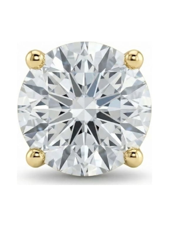 Pompeii 1/2 - 2 Ct Single Diamond Stud in 14k Gold One Earring Lab Grown (G/H,VS2-SI1)