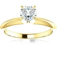 thumbnail image 1 of Pompeii 1/2 Ct Lab Grown Diamond Solitaire Engagement Ring 14k White Rose or Yellow Gold, 1 of 5