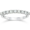 thumbnail image 1 of Pompeii 1/2 Ct Lab Grown Diamond Stackable Anniversary Wedding Ring White Gold, 1 of 4