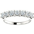 thumbnail image 1 of Pompeii 1/2 Ct Seven Stone Diamond Wedding Ring Lab Grown 14k White Gold (GH,VS2-SI1), 1 of 4