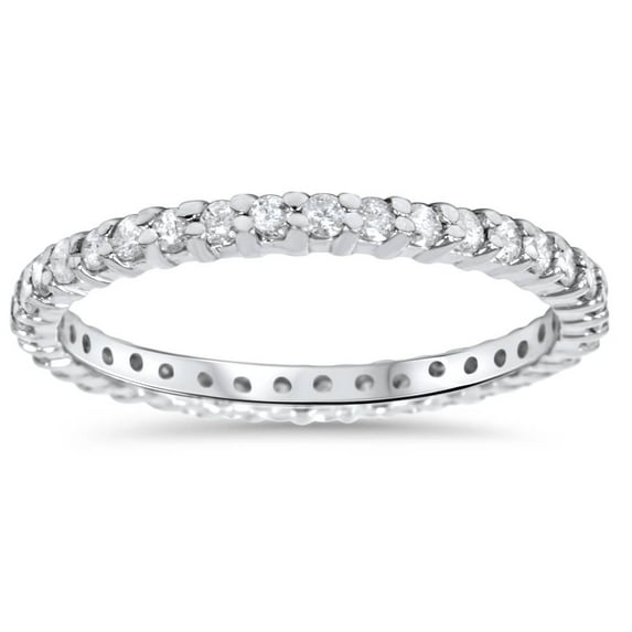 Pompeii3 1/2CT Diamond Eternity Ring 10k White Gold (H/I,I1-I2)