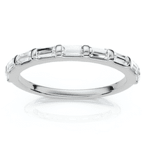 Pompeii 1/2Ct Baguette Diamond Anniversary Stackable Band 14k Gold or Platinum Lab Grown