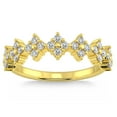 thumbnail image 1 of Pompeii 1/2Ct TW Round Cut Diamond Wedding Ring 14k Gold Stackable Band Lab Grown, 1 of 5