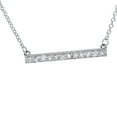 thumbnail image 1 of Pompeii 1/2ct Bar Pendant Diamond Necklace in 14K White Gold (Not ) 1.2" Wide (G/H,SI2-I1), 1 of 5
