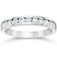 thumbnail image 1 of Pompeii 1/2ct Channel Set Diamond Wedding Ring 14K White Gold (G/H,VS2), 1 of 3