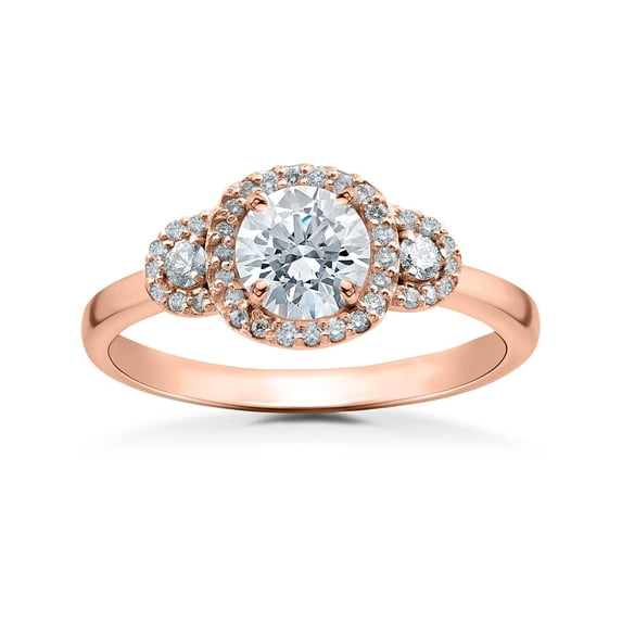 Pompeii 1/2ct Diamond Charlotte Halo Engagement Ring Setting (,)
