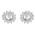 thumbnail image 1 of Pompeii 1/2ct Diamond Earrings Jackets 14K White Gold  (5-5.5mm) (G-H,I1), 1 of 3