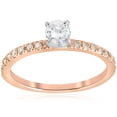 thumbnail image 1 of Pompeii 1/2ct Diamond Engagement Ring 14K Rose Gold (G/H,I1), 1 of 3
