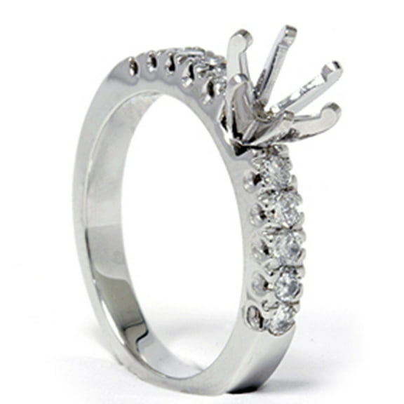 Pompeii 1/2ct Diamond Engagement Ring White Gold Setting Mount (G/H,I2)