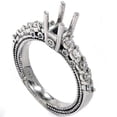 thumbnail image 1 of Pompeii 1/2ct Diamond Engagement Semi Mount 14K White Gold Ring Setting (G/H,SI2/SI3), 1 of 3